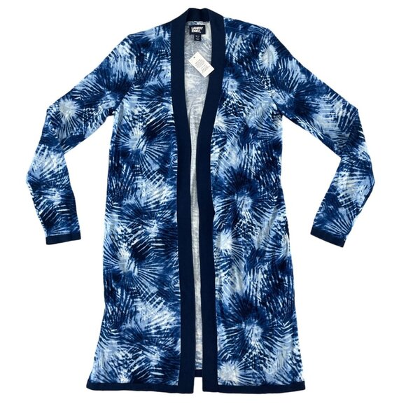 Lands End Womens Fine Gauge Cotton Long Open‎ Cardigan Sweater ST Small Tall NWT - Picture 5 of 14